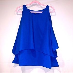 🦋 Gianni Bini Layered Blouse with Arm Holes